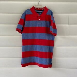 Tommy  Halfiger Striped Polo-Shirt Sz L(16/18)